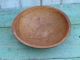 Primitive Country Small Wooden Bowl Red Painted Very Unique Primitives photo 4