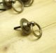 Of 4 Pcs Vintage Top Hat Ring Round Pull Atq Solid Brass Cabinet Knob Drawer Door Knobs & Handles photo 5