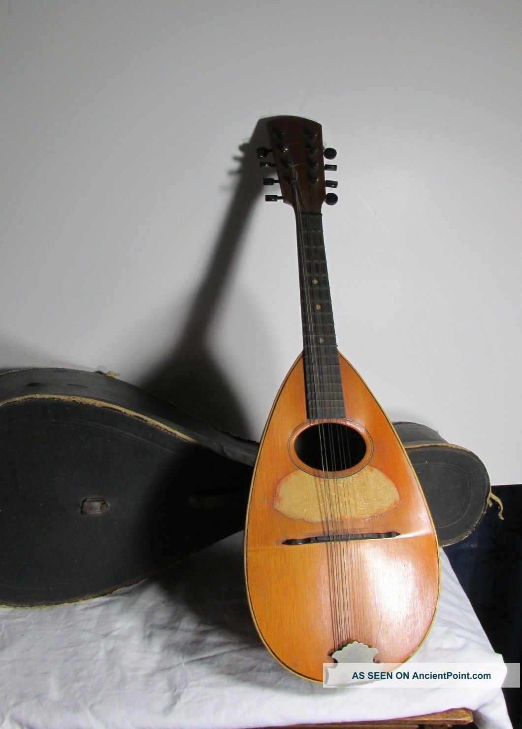 Antique Mandolin Bowlback Patent Date 1886 With Case String photo