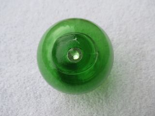 (1126) 3.  18 Diameter Japanese Curio Glass Float Ball Net Buoy photo