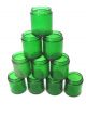 Green Glass Medicine Jars.  Vintage New 12 Jars,  No Lids Bottles & Jars photo 1