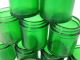 Green Glass Medicine Jars.  Vintage New 12 Jars,  No Lids Bottles & Jars photo 2