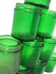 Green Glass Medicine Jars.  Vintage New 12 Jars,  No Lids Bottles & Jars photo 8
