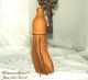 Antique Cast Iron Large Skeleton Motif Shape With Leather Tassel Gate Key Locks & Keys photo 3