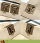 Of 2 Vintage Retro Square Flip Safe Door Box Latch Antique Solid Brass V072 Locks & Keys photo 9