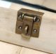 Of 2 Vintage Retro Square Flip Safe Door Box Latch Antique Solid Brass V072 Locks & Keys photo 2