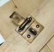 Of 2 Vintage Retro Square Flip Safe Door Box Latch Antique Solid Brass V072 Locks & Keys photo 5