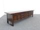 Vintage Oriental Style Long Six Drawer Three Cabinet Sideboard / Credenza Post-1950 photo 2