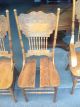 Antique Oak Table And 4 Chairs 1900-1950 photo 9