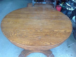Antique Oak Table And 4 Chairs photo