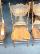 Antique Oak Table And 4 Chairs 1900-1950 photo 7