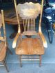 Antique Oak Table And 4 Chairs 1900-1950 photo 8