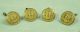 Antique State Of Maine Militia Uniform Buttons Gilt Brass 4 Superior Quality Buttons photo 3