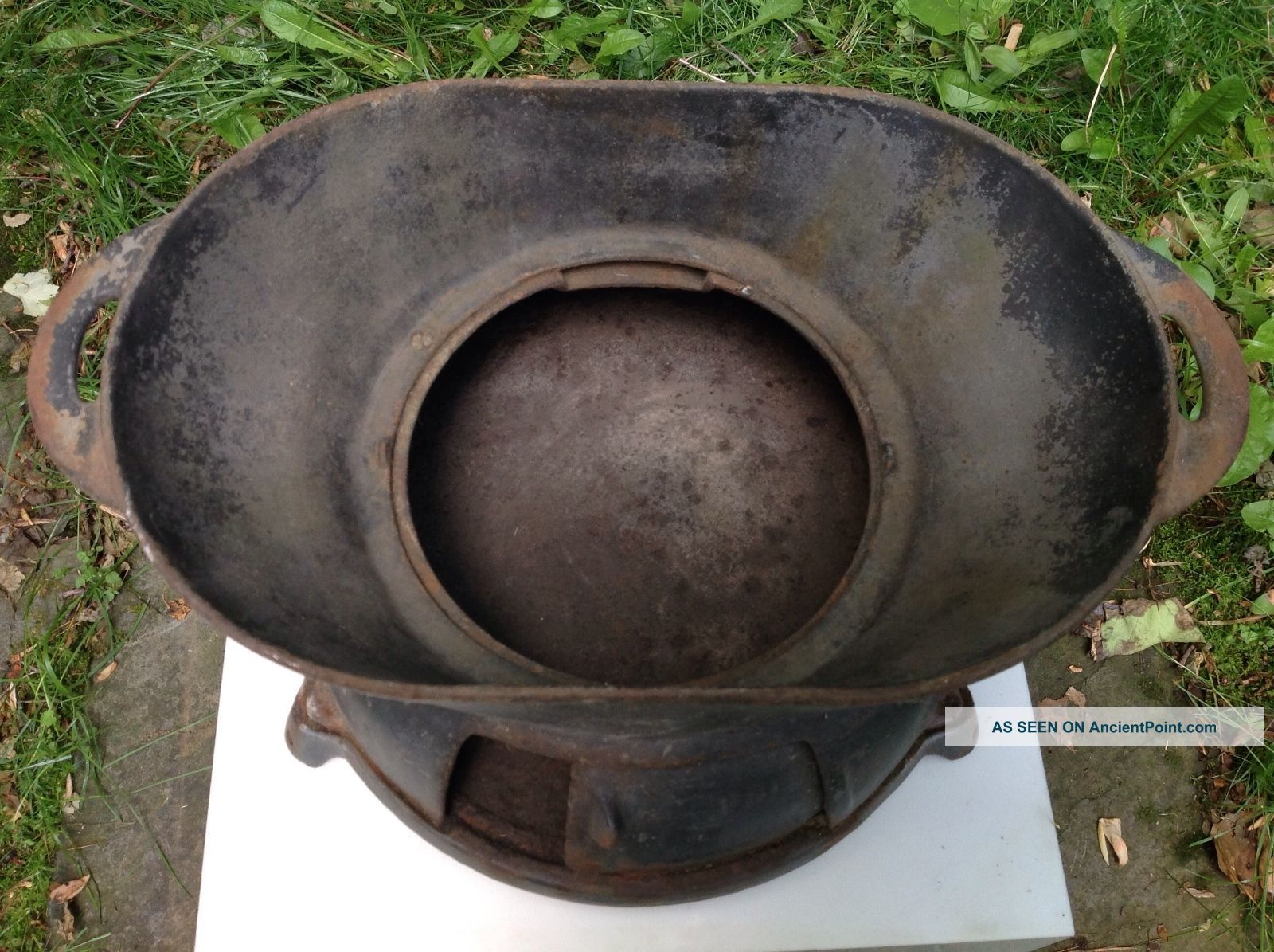vintage cast iron charcoal grill