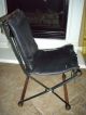 Cleo Baldon Iron & Oak Chair Leather Seats Mid-Century Modernism photo 1