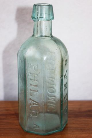 Antique Schenck ' S Pulmonic Syrup Philadelphia Pa Bim Applied Lip Medicine Bottle photo