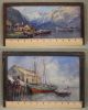 Antique Arthur Vidal Diehl Rockport Boat Harbor Impressionist Oil Painting Other photo 8