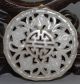 Ancient Chinese Silver White Jade Hand - Carved Jade Pendant Necklaces & Pendants photo 2