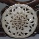 Ancient Chinese Silver White Jade Hand - Carved Jade Pendant Necklaces & Pendants photo 4