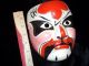 Vintage Black/white/red/pink - Kabuki Japanese Paper Mache Masks - Wearable Art Masks photo 4