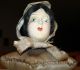 Antique Boudoir Flapper Doll Head,  Papier - Mache Hat Pin Cushion Pillow Pin Cushions photo 9