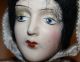 Antique Boudoir Flapper Doll Head,  Papier - Mache Hat Pin Cushion Pillow Pin Cushions photo 1