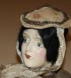 Antique Boudoir Flapper Doll Head,  Papier - Mache Hat Pin Cushion Pillow Pin Cushions photo 5