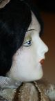 Antique Boudoir Flapper Doll Head,  Papier - Mache Hat Pin Cushion Pillow Pin Cushions photo 7