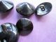 18 Pieces Antique - Vintage Buttons French Jet - Bakelite Buttons photo 1