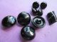 18 Pieces Antique - Vintage Buttons French Jet - Bakelite Buttons photo 2