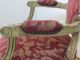 Quality Vintage Painted Louis Xv French Fauteuil Arm Chair With Damask & Silver Post-1950 photo 4