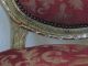 Quality Vintage Painted Louis Xv French Fauteuil Arm Chair With Damask & Silver Post-1950 photo 7