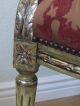 Quality Vintage Painted Louis Xv French Fauteuil Arm Chair With Damask & Silver Post-1950 photo 8