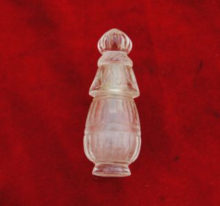 Antique 19c Rare Ottoman Turkish Mughal Crystal Reliquary Perfume Bottle No Jade photo