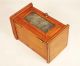 Antique Miniature Mirrored Fruitwood Dresser : American Folk Art : Bronze Mounts Boxes photo 11