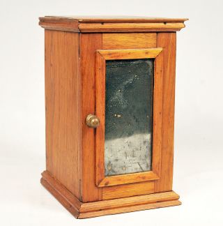 Antique Miniature Mirrored Fruitwood Dresser : American Folk Art : Bronze Mounts photo