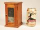 Antique Miniature Mirrored Fruitwood Dresser : American Folk Art : Bronze Mounts Boxes photo 2