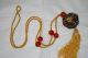 Antique 19c Chinese Enameled Silver Filigree W Carnelian Agate Beads Necklace Necklaces & Pendants photo 1