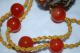 Antique 19c Chinese Enameled Silver Filigree W Carnelian Agate Beads Necklace Necklaces & Pendants photo 7