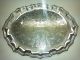 Vintage Ranleigh Silver Plated Oval Ornate Serving Tray Dish Silverplate photo 1