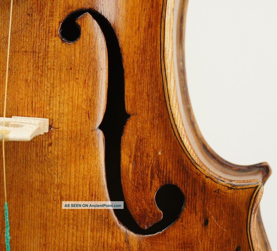 Very Interesting,  Very Old Antique Violin - - Ready To Play String photo