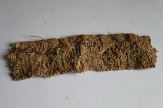 Ancient Egyptian Mummy Cartonage/linen Section 1st Century Bc/ad photo