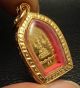 Phra Naga Pok Coin Gold Plate Wat Trimit Thai Amulet + Gold Micron Case Amulets photo 6