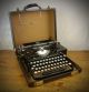 Vintage 1930s Royal Portable Typewriter,  Glossy Black,  Refurbished,  Look Typewriters photo 1