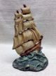 1920 Cast Iron Ship Doorstop 108 Albany Foundry - Paint Metalware photo 2