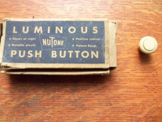 Vintage Mid - Century Modern Luminous Glowing Electric Push Button Nib photo