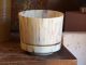 Dansk International Danish Modern Blonde Wood Bucket Planter Staved Lined Vase Mid-Century Modernism photo 10