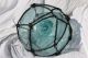 Vintage Japanese Glass Fishing Float,  With Rope Other photo 1