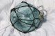 Vintage Japanese Glass Fishing Float,  With Rope Other photo 4