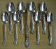 (8) Silverplated Teapsoons Vintage 1904 & Twisted Butter La Concord 1910 Grape Flatware & Silverware photo 4
